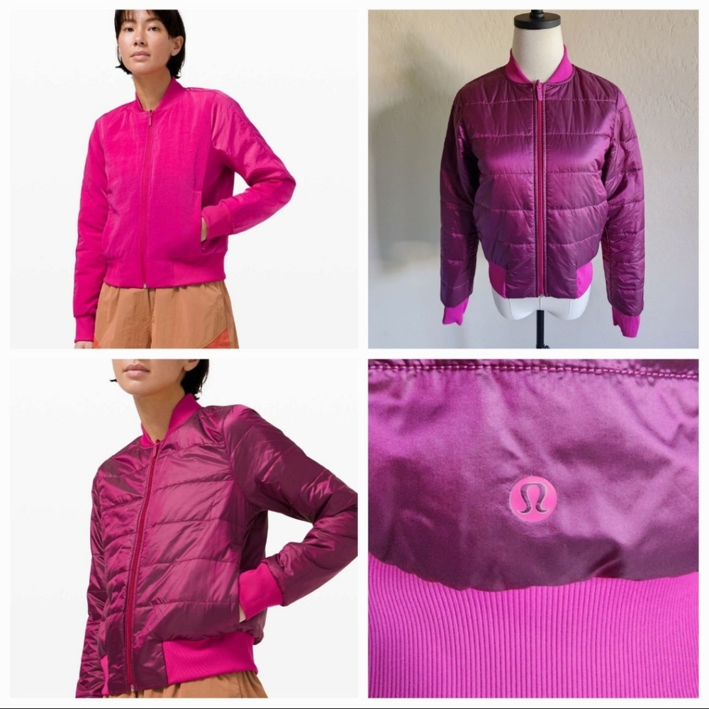 Lululemon Non-Stop Bomber Jacket Reversible‎ Size 4